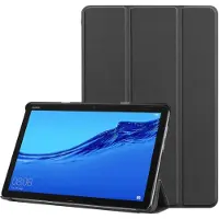 EtuiTab - Huawei M5 Lite 10 - Kunstleer Hoes - Zwarte Kleur - Magnetische Sluiting