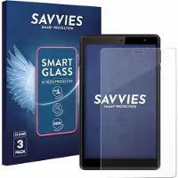 Savvies 3 Stuks Screenprotector - geschikt voor Logicom Tab 80 8" - beschermfolie glas transparant