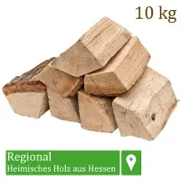 Flameup Brandhout, eikenhout, 10 kg, voor kachels, open haarden, vuurkorven en barbecues, 25 cm lang, ovengedroogd,