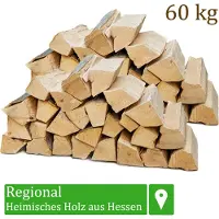 Flameup Brandhout, 60 kg, voor kachels, open haarden, vuurkorven en barbecues, beukenhout, 25 cm,
