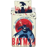 Jerry Fabrics Batman Dekbedovertrek Gotham 140 x 200 cm - katoen -70 x 90 cm