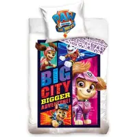 Carbotex Kussensloopset van katoen, 140x200 cm, met kleurrijke afbeelding van SKYE uit PAW PATROL, gecertificeerd met