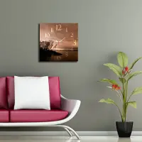 Opviq , Msk- HMA3188, Bunt, Wandklokken, 40 x 40 cm, 100% MDF (dikte: 5 mm)