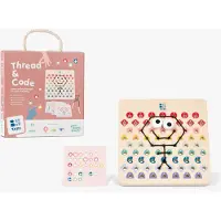 BS Toys Thread and Code GA519 – Houten Rijgspel met Kaarten & Touwen