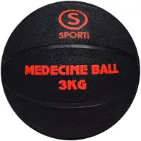 Sporti 3kg Inflatable Medicine Ball Zwart 3 kg