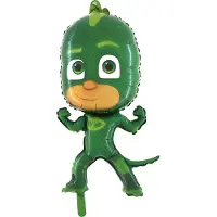 Grabo Balloons PJ Masks Gekko Folieballon 90 cm – Air Walker (blijft op de grond, vliegt niet)