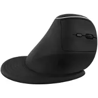 TNB T'nB - Muis - verticaal en oplaadbaar - ergonomisch - optisch - 6 knoppen - draadloos - Bluetooth, 2.4 GHz - USB draadloze ontvanger - zwart