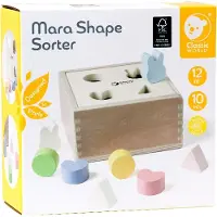 Lobbes Classic World Wooden Shape Sorter For Children 10 Pcs. - UNI