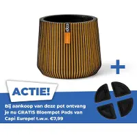Capi Europe Sandbag groove d20h17cm zwart goud