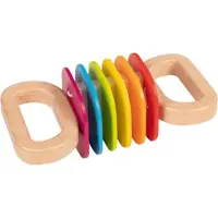 Goki KLAPPER REGENBOOG 16x8x6cm, hout, 1+