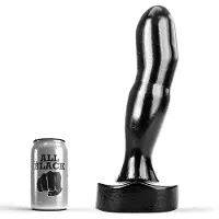 All Black - Grote Vingervormige Anaal Dildo - 32 x 6.7 cm - Zwart
