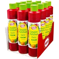Hela - Kruidenketchup Curry - delicaat - 800 ml - Doos 12 fles
