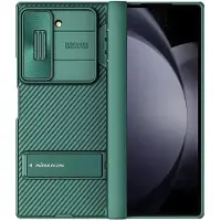 NILLKIN CamShield Hoesje Geschikt voor Samsung Galaxy Z Fold 6 - Back Cover met Camera Slider -Ingebouwde Kickstand - Groen