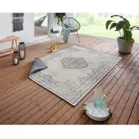 Hanse Home Vloerkleed Cebu dubbelzijdig | Northrugs kunstvezel blauw 170x120 cm vloerkleden | NADUVI