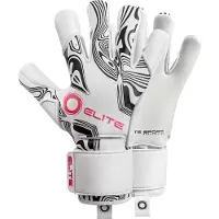 Elite Sport Nobre Art S (Limited Edition) Keepershandschoenen - Wit / Zwart / Roze | Maat: 8