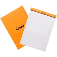 Exacompta schrijfblok - Notitieblok - N18 - Blanco papier - A4 - 80g - Oranje - 80 vel - 5 stuks