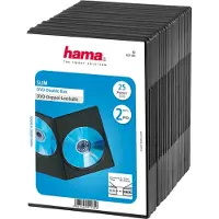 Hama DVD Slim dubbele box, 25 st, zwart