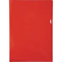 Exacompta 10x Pak van 10 L mappen - gladde en stevige PVC 13/100e - A4 - Rood - 660575E
