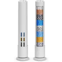 BOTC Douchefilter voor Douchekop - Model: S016 - 2 Stuks filters - Waterfilter Voor Douchekop - Wit