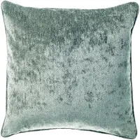 Dutch decor LEWY - kussenhoes 45x45 cm - glansvelours - Jadeite - groen - met rits - zonder binnenkussen