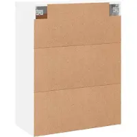 vidaXL Hangkasten 2 st bewerkt hout wit