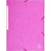 Exacompta 3-flap mappen 17108H Roze Manila karton 24 x 32 cm 25 Stuks