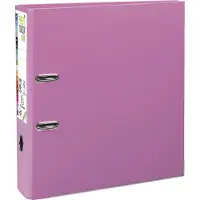 Exacompta Prem Touch Ordner A4 80 mm Roze 2 ringen 53355E Karton, PP (Polypropeen) Staand 10 Stuks
