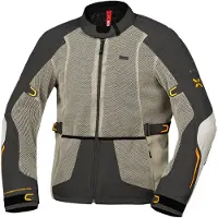 IXS Tourster-Big Air 1.0 Mesh Grijs Beige Textiele Motorjas Maat 2XL