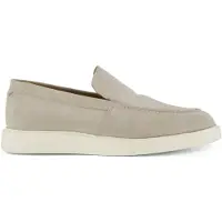 Melik Beige loafers creme zool leer suede