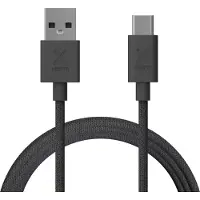 Xtorm Go2 USB-A naar USB-C Kabel - 1 Meter - Extra stevige USB-A Kabels - Snellader - Oplaadkabel geschikt voor Samsung/Android - Zwart
