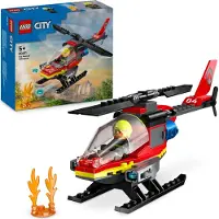 LEGO City Brandweer Helikopter Speelgoed, Bouwset met Brandweerman Minifiguur