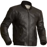 Halvarssons Torsby motorjas, leren, bruin, maat 50