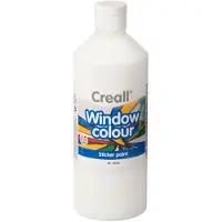 Creall raamverf wit - glasverf voor kinderen en volwassenen 500ml.