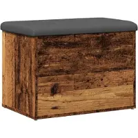 vidaXL Opbergbankje 62x42x45 cm bewerkt hout oud houtkleurig