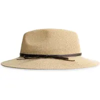 Carlo colucci Hoed 'Falmouth' sand / donkerbruin
