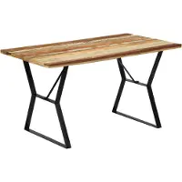 Syfax Eettafel 140x80x76 cm massief gerecycled hout