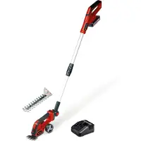 Einhell Accu Gras-/Heggenschaar GE-CG 18/100 Li T Kit - Power X-Change - 18 V/Li-ion - Knipbreedte grasschaar: 10 cm - Snoeibreedte heggenschaar: 20 cm - Incl. 2.5 Ah Accu en 1x lader
