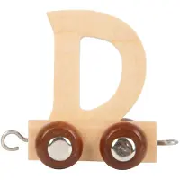 Small Foot - Houten Lettertrein - D - 12 stuks