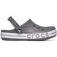 Crocs Bayaband Clog 205089 Unisex – Lichtgewicht Comfort Clogs met Ventilatiegaten, Grijs