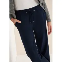 Cecil Dames Broeken met wijde pijpen - Blauw - S