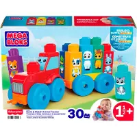 Mega Bloks dieren tractor kleurrijk bouwspeelgoed