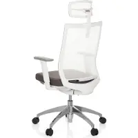 Hjh OFFICE Hoofdsteun voor bureaustoel ASPEN wit