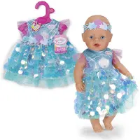 Baby Born Poppenkleding - Jurk m. Zeemeermin 43 cm - - OneSize - Poppenkleding
