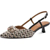 Tamaris Slingpumps beige / cappuccino / zwart