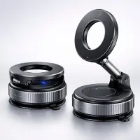 OEM Magnetische autotelefoonhouder met vacuümzuignap – 360° draaibaar & inklapbaar – Geschikt voor iPhone 12 t/m 16 – Auto, fitness & dagelijks gebruik
