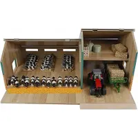 Kids Globe Veeënstal met houten schuur, schaal 1:32
