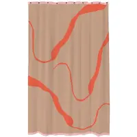 Mette Ditmer Nova Arte douchegordijn 150x200 cm Latte-orange