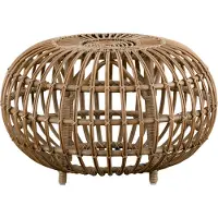 Sika-Design Ottoman Voetenbank Ø65 Cm - Voetenbanken Rotan Antique - FA-65-PA