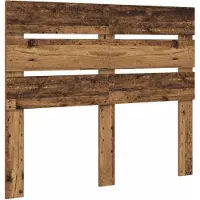 vidaXL Hoofdbord Oudhout Bewerkt hout