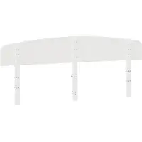 vidaXL Hoofdbord 200 cm massief grenenhout wit